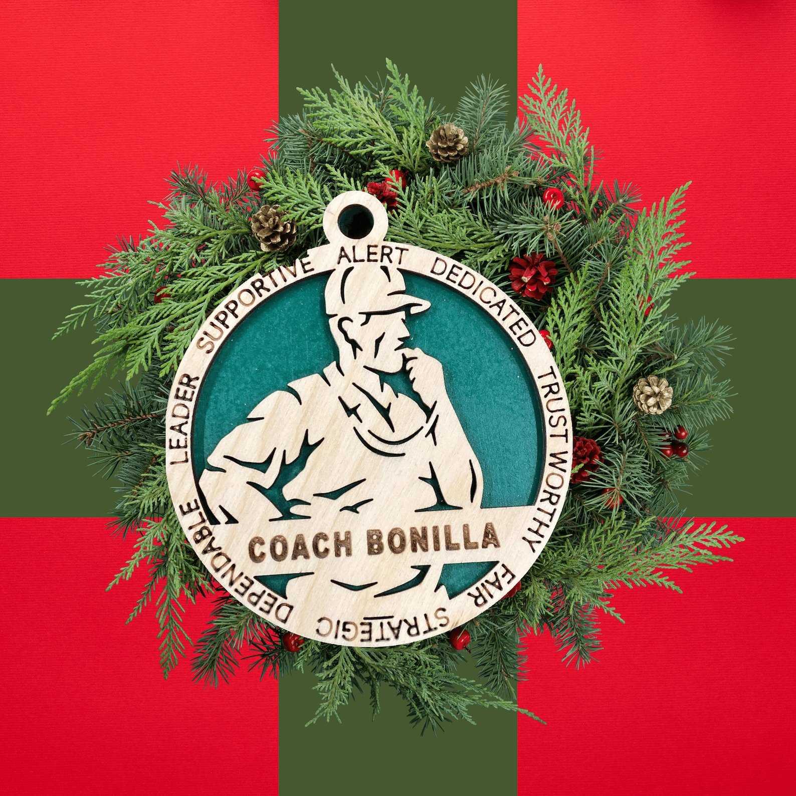 Personalized Coach Ornament to remember this years fun