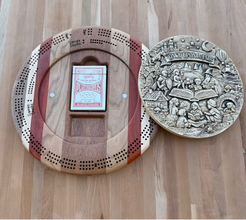 2026 Sand Diego Fair 12” Round Cribbage Board - Image 2